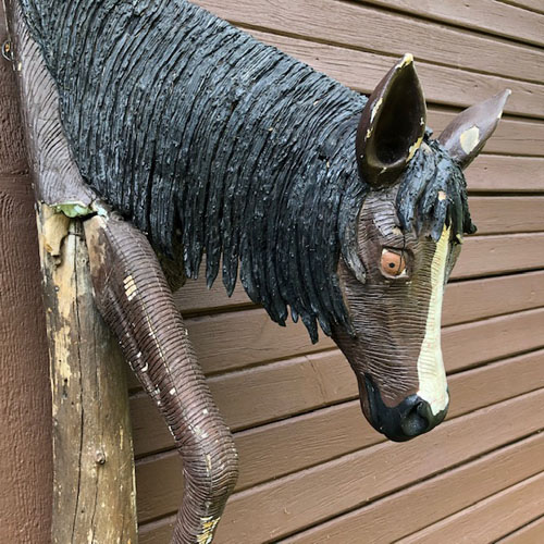 Horse Head Carving