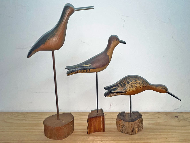 Three Shorebird Decoys