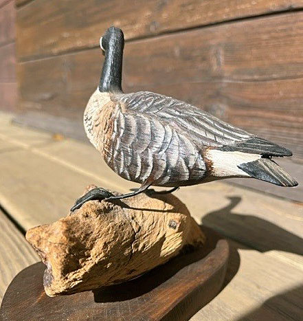 Miniature Canada Goose Carving