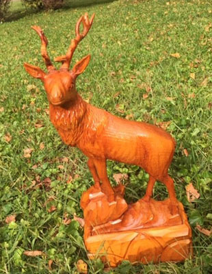 European Stag Carving